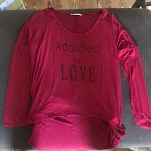 Long sleeved flowy shirt